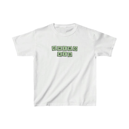 Chiro Kid Letter Tile Tee Green