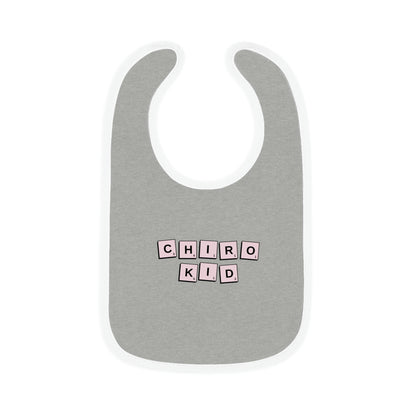 Chiro Kid Letter Tile Bib Pink