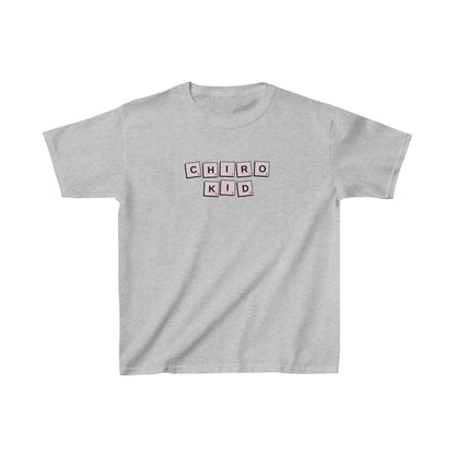 Chiro Kid Letter Tile Tee Pink