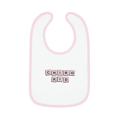 Chiro Kid Letter Tile Bib Pink