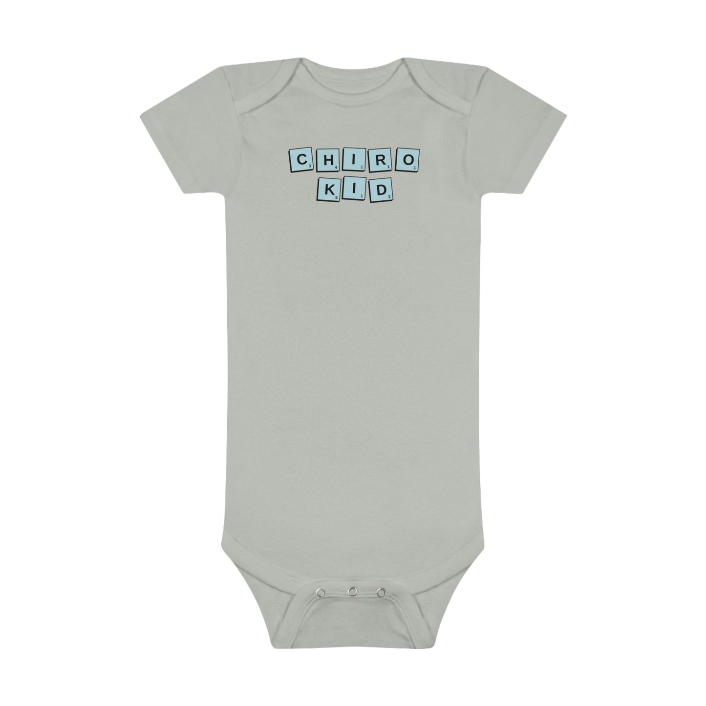 Chiro Kid Letter Tile Onesie Blue