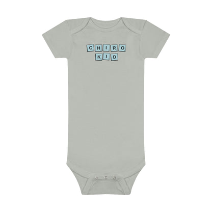 Chiro Kid Letter Tile Onesie Blue