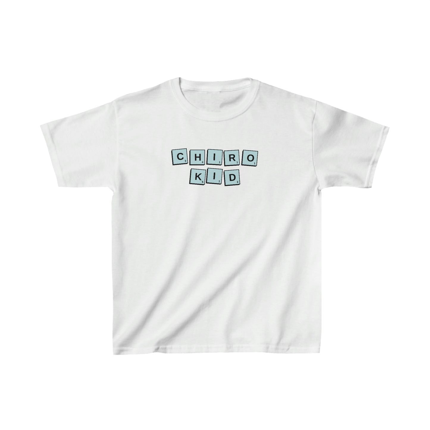 Chiro Kid Letter Tile Tee Blue