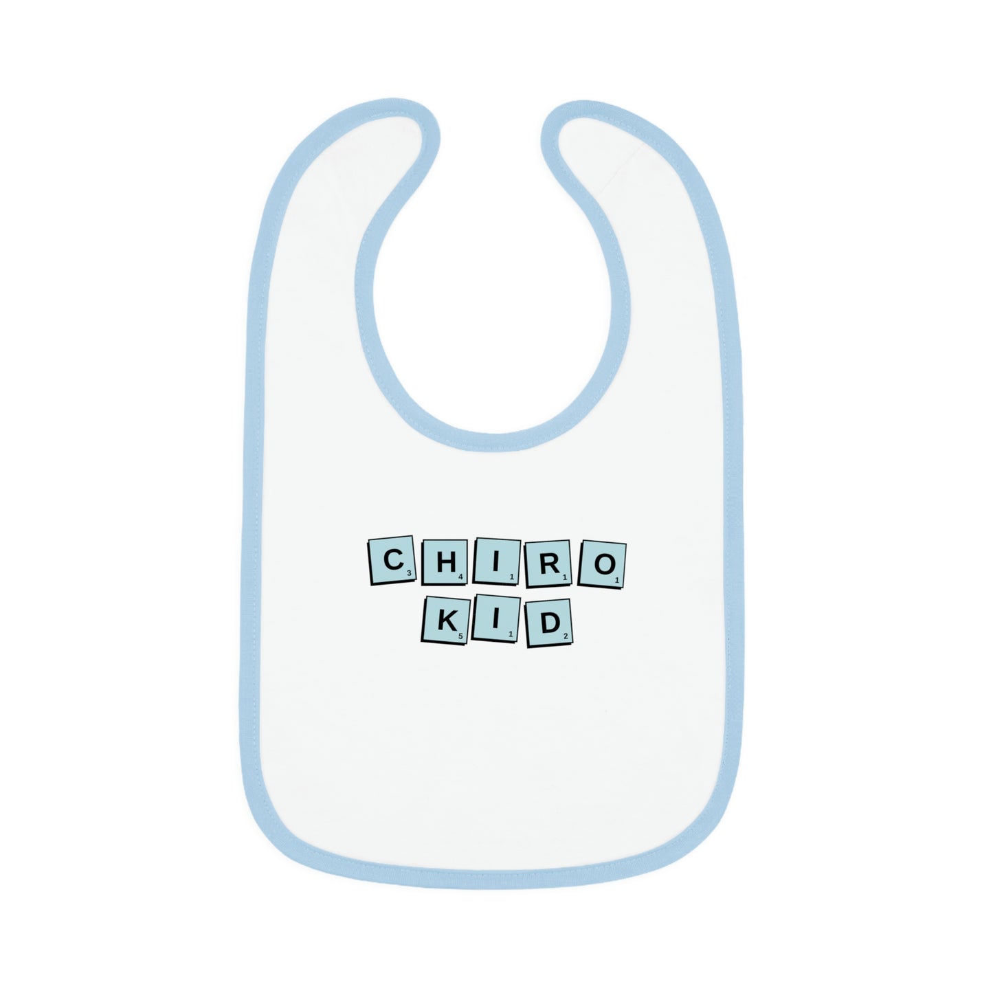 Chiro Kid Letter Tile Bib Blue