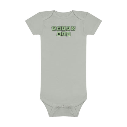 Chiro Kid Letter Tile Onesie Green