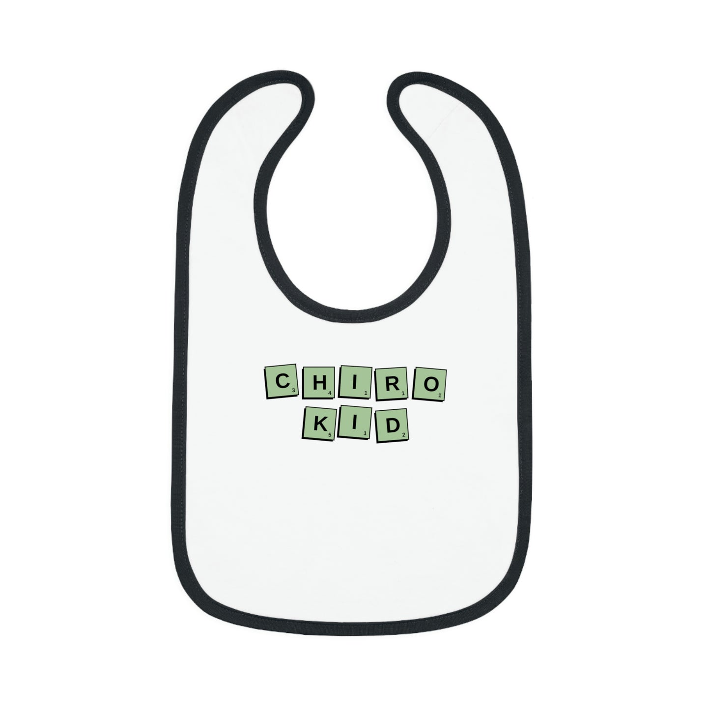 Chiro Kid Letter Tile Bib Green