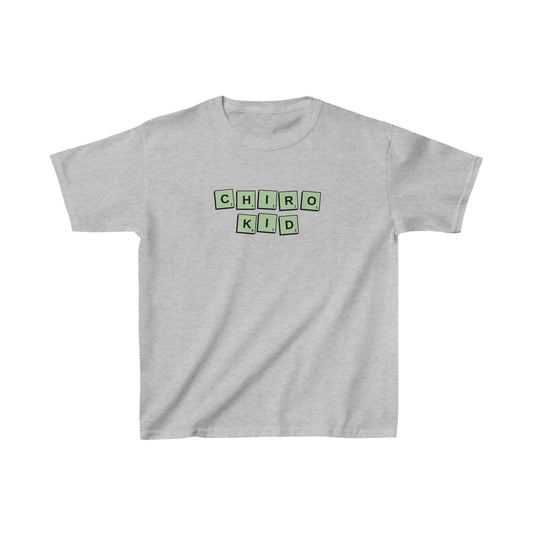 Chiro Kid Letter Tile Tee Green