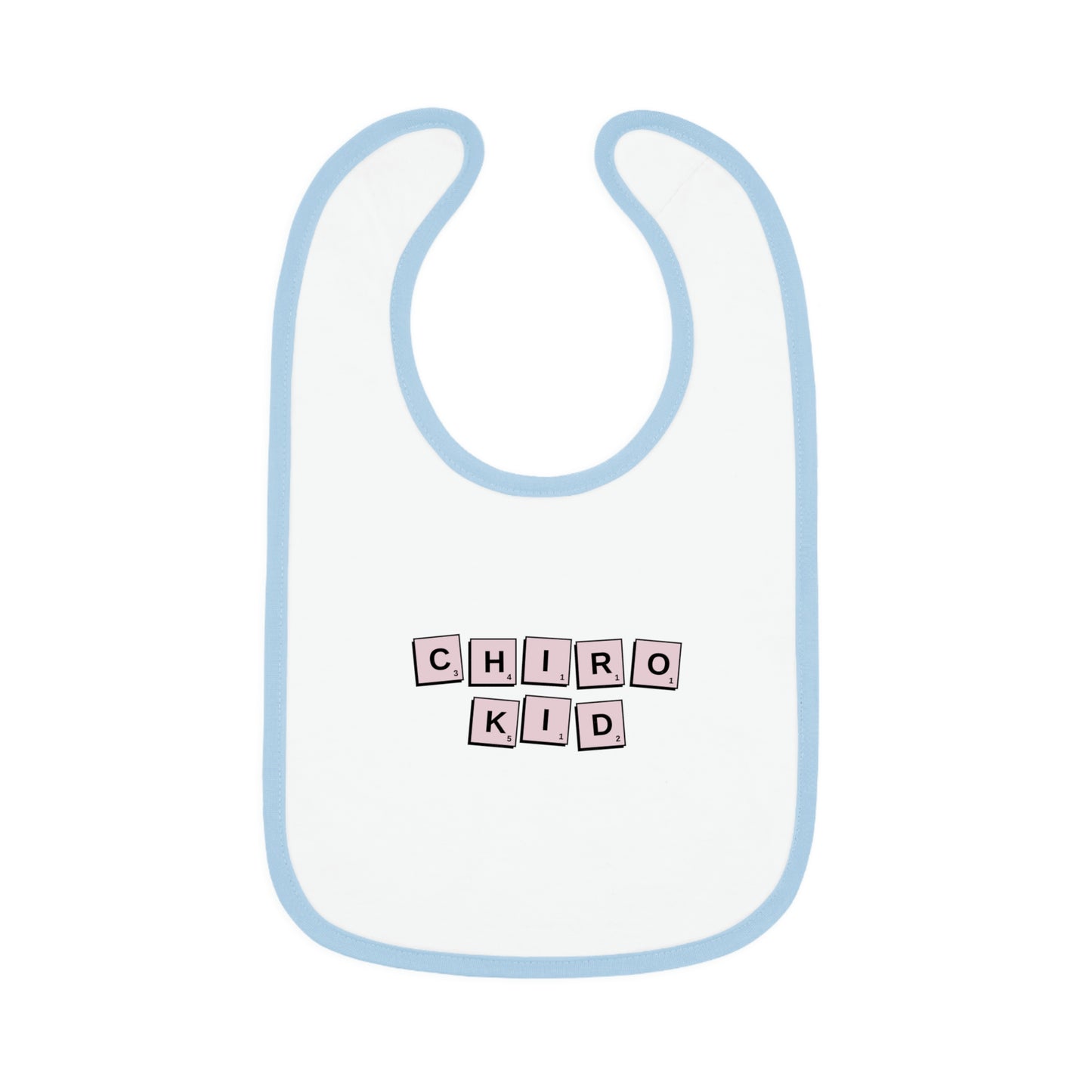 Chiro Kid Letter Tile Bib Pink